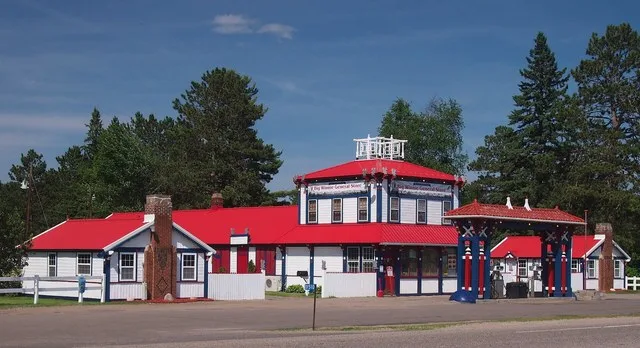Big Winnie General Store and RV Park (formerly the Winnibigoshish Resort), 1510 U.S. Route 2, Bena, Minnesota, USA. Viewed from the southwest. This is an image of a place or build...