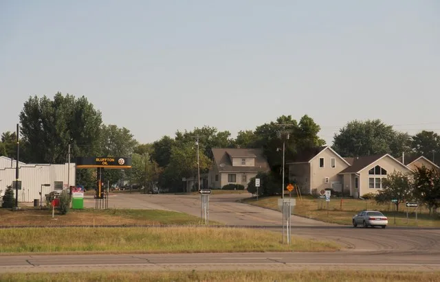 Downtown Bluffton, MN.