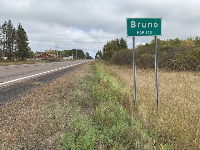 Bruno, Minnesota sign