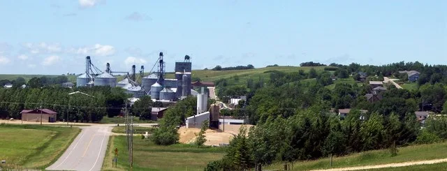 A view of a portion of the city of Chandler, Minnesota. A view of a portion of the city of Chandler, MN.
