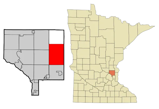 This map shows the incorporated and unincorporated areas in Anoka County , highlighting Columbus in red. This file has been updated to reflect the recent incorporation of new muni...