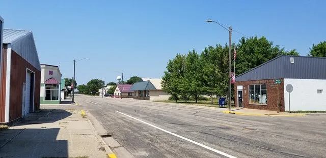 Buildings on Main Avenue in Deer Creek, Minnesota