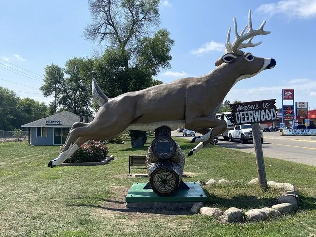 Welcome to Deerwood Minnesota sign