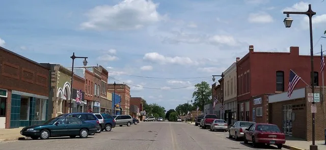 Downtown Dodge Center, Minnesota, USA.