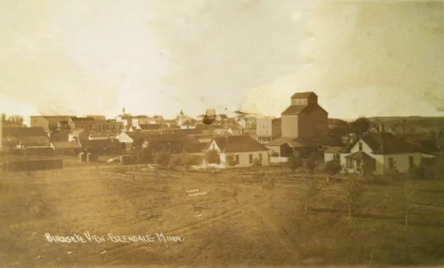 Bird's-eye view of Ellendale, Minnesota, 1910s