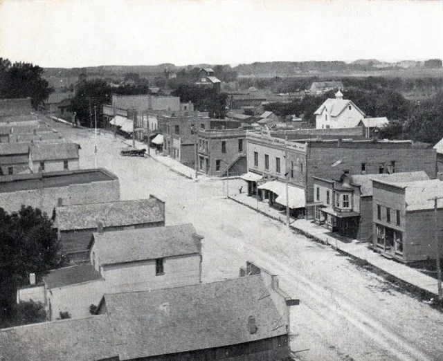 Street scene, Elmore, Minnesota, 1907