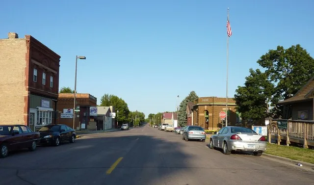Downtown Elysian, Minnesota , USA.