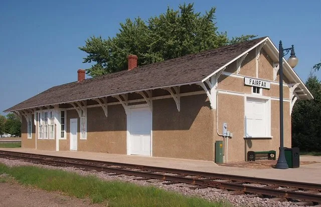 Minneapolis and St. Louis Depot, now the Fairfax Historical Depot Museum 200 Park St. S. Fairfax, Minnesota, USA