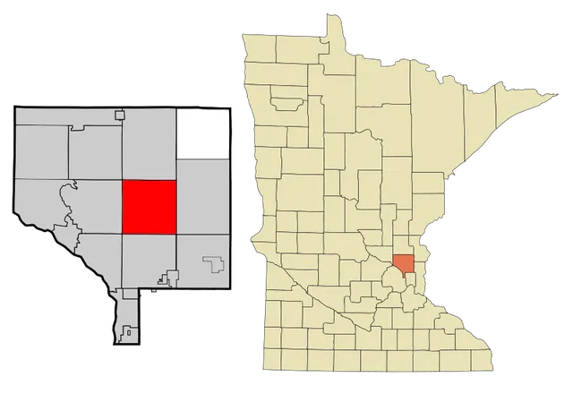 This map shows the incorporated and unincorporated areas in Anoka County , highlighting Ham Lake in red. This file has been updated to reflect the recent incorporation of new muni...