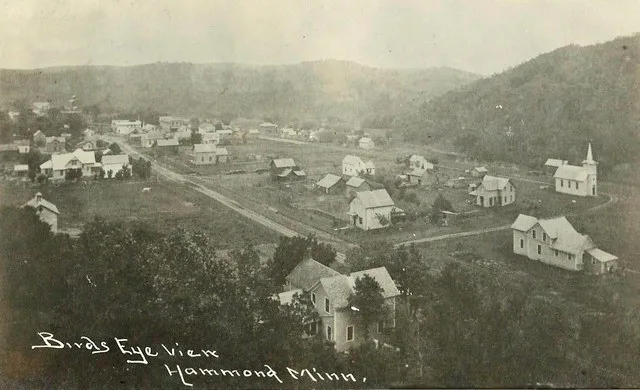 Bird's-eye view of Hammond, Minnesota, 1908