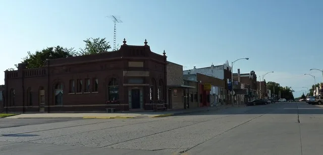Downtown Janesville, Minnesota , USA.