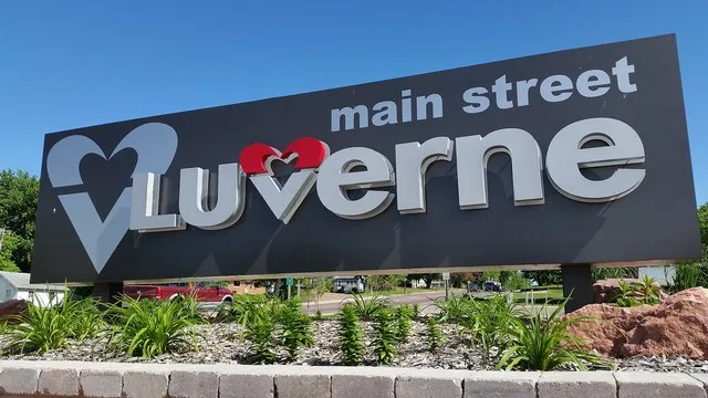 Main Street sign Luverne, MN 56156 US