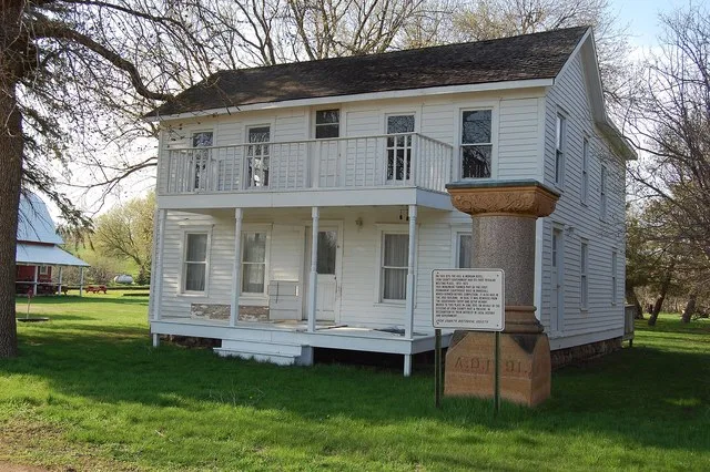 The Kiel and Morgan Hotel in Lynd, Minnesota was the building first used on a regular basis as the Lyon County Courthouse.