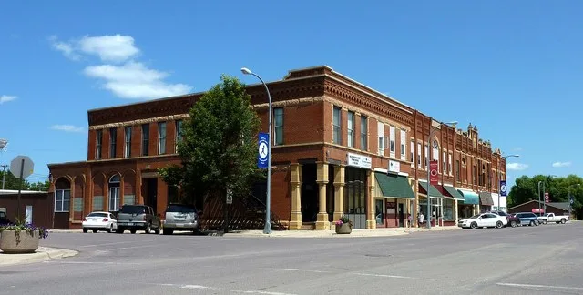 Main Street Commercial Buildings , Mapleton, Minnesota , USA.