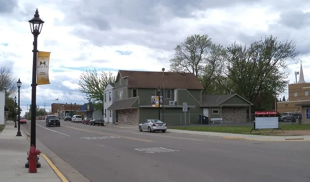 Downtown Mayer, Minnesota, USA.