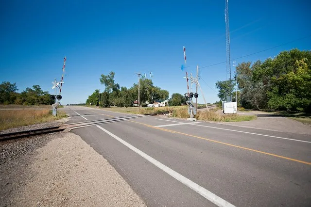 Railroad crossing at Swift Avenue From everydot.com