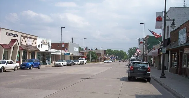 Union Street in w:Mora, Minnesota