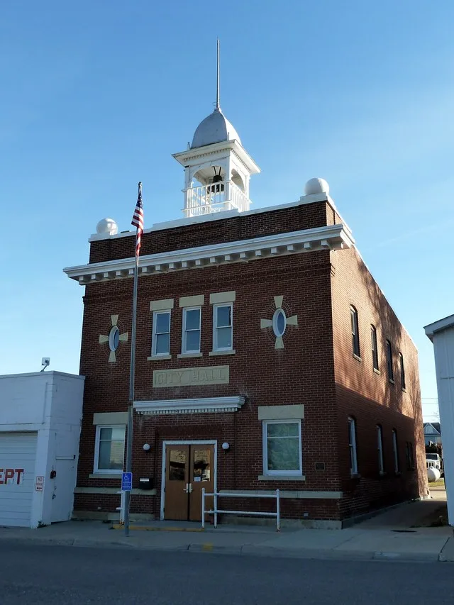 Nerstrand City Hall , Nerstrand, Minnesota , USA.