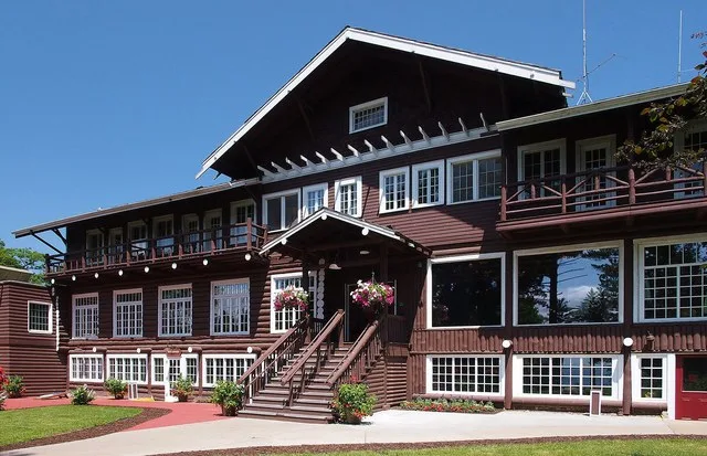 Grand View Lodge, 23521 Nokomis Ave, Nisswa, Minnesota, USA. Viewed from the southeast. This is an image of a place or building that is listed on the National Register of Historic...