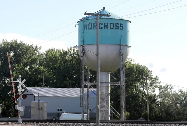 Water tower Norcross, Minnesota, USA