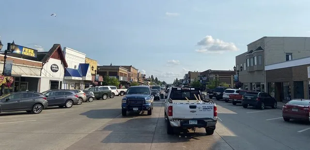 Main Avenue, downtown Park Rapids, Minnesota, United States
