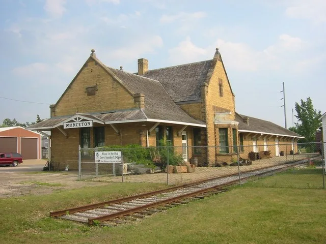 w:Great Northern Depot (Princeton, Minnesota) . The railroad has since been abandoned, but the depot is now a museum.