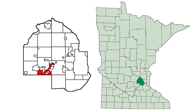 Location of Shorewood in Hennepin County, Minnesota