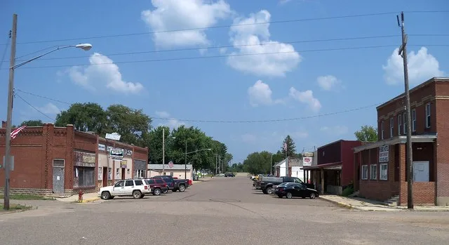 Downtown South Haven, Minnesota, USA.