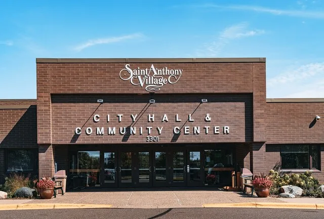 City of Saint Anthony Village - City Hall and Community Center at 3301 Silver Lake Road NE, St. Anthony, Minnesota.