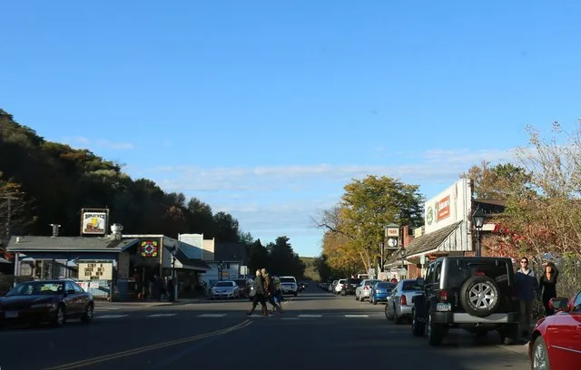 Downtown Taylors Falls, Minnesota on MN95 on the St. Croix Scenic Byway