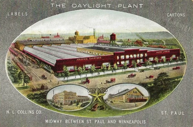 Old Saint Paul Minnesota Postcard Collection - The H. L. Collins Company, Manufacturers Of Folding Boxes, Cartons & Shipping Cases, Postcard Made By The Chilton Company, Circa 191...