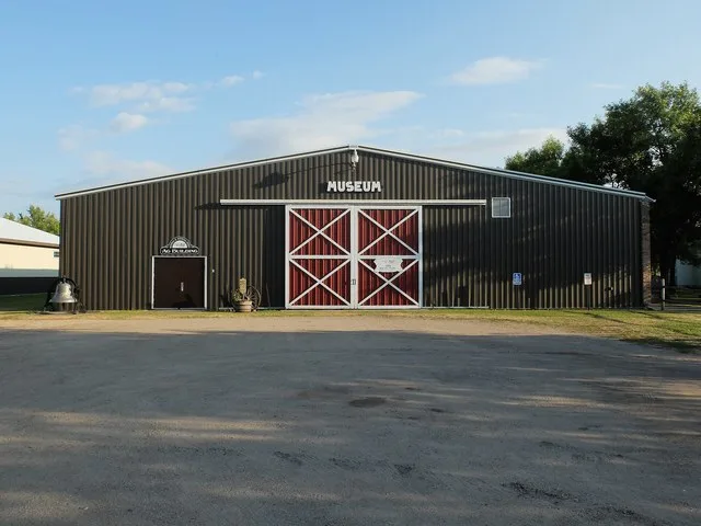Settler's Square Museum-Ag Building. Operated by the Marshall County Historical Society, Warren, Minnesota, USA.