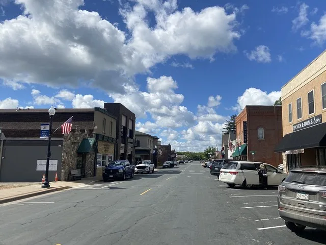 Businesses on Lewis Avenue Watertown, Minnesota, USA