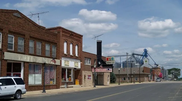Downtown West Concord, Minnesota, USA.