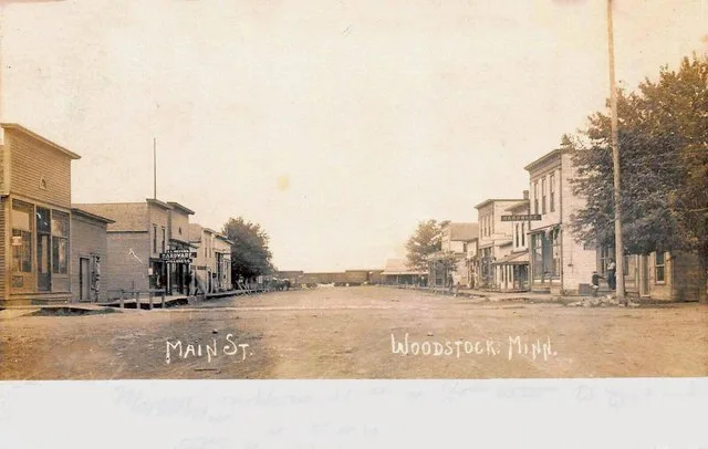 Main Street, Woodstock, Minnesota, 1907
