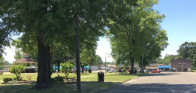 The public square in Bruce, Mississippi