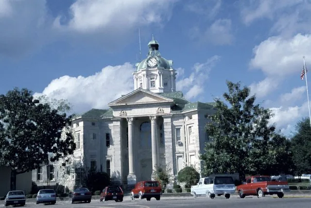 Marion County courthouse in Columbia, Mississippi, United States.