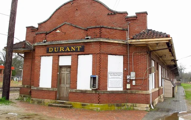 Depot in Durant, Mississippi.
