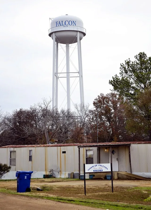 Town Hall in Falcon, Mississippi.