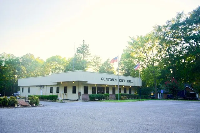 City Hall in Guntown, Mississippi, United States.