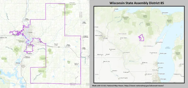 Wisconsin Assembly District 85, for the years 2022-2031, defined by the Wisconsin Supreme Court in the case Billie Johnson v. Wisconsin Elections Commission (2022).