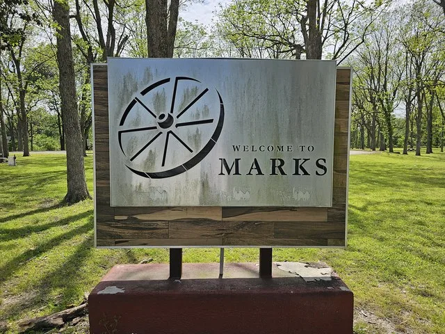 Welcome sign located on Mississippi Highway 3 South