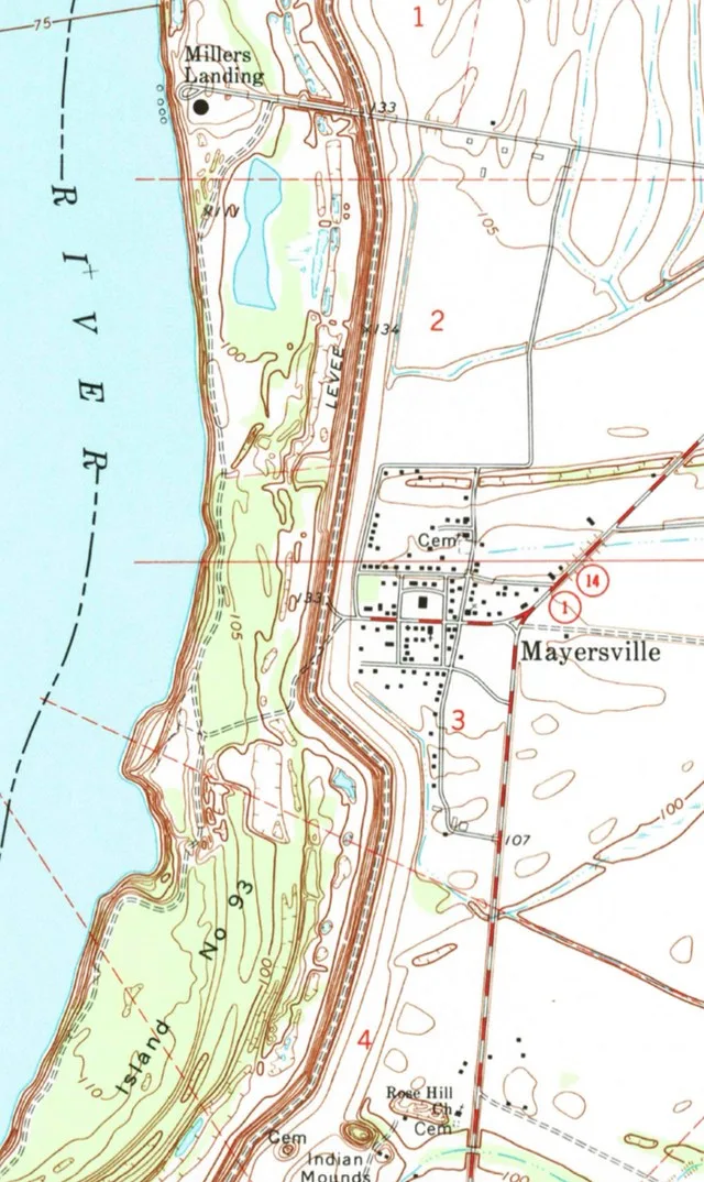 USGS 1:24000-scale Quadrangle for Mayersville, MS 1970 Published Date: 1970-01-01