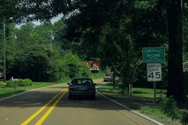 US51 North - McComb City Limit Sign