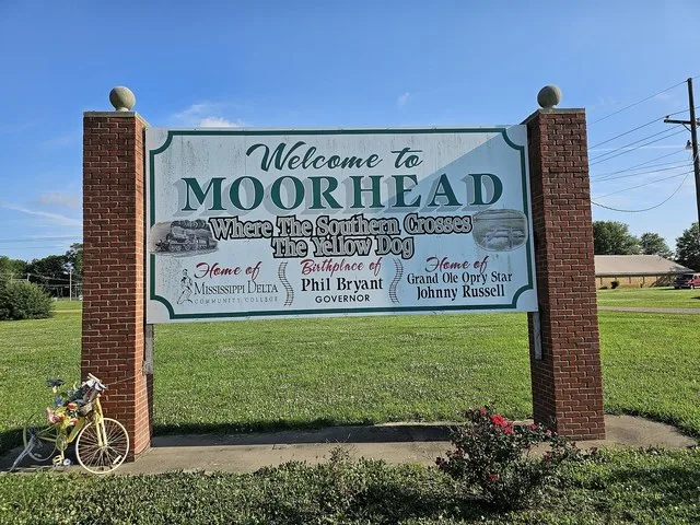 Welcome sign just off Mississippi Highway 3