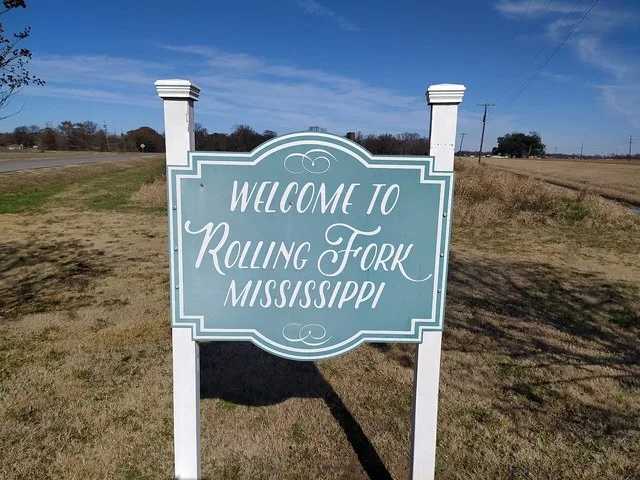 Welcome Sign located on US Highway 61