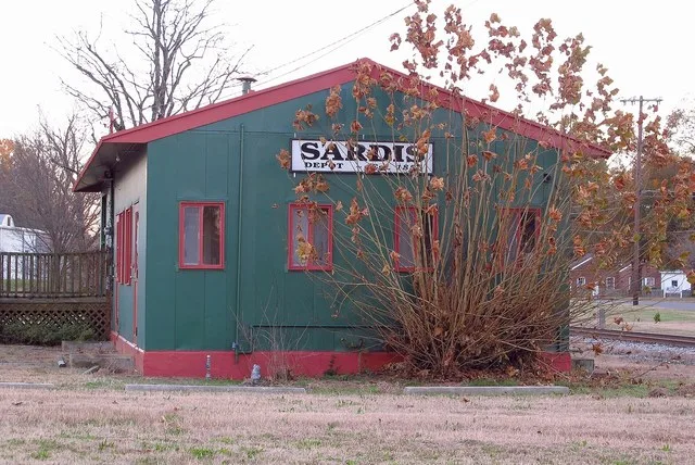 Train station in Sardis, Mississippi.