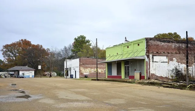 Main Street in Sledge, Mississippi.