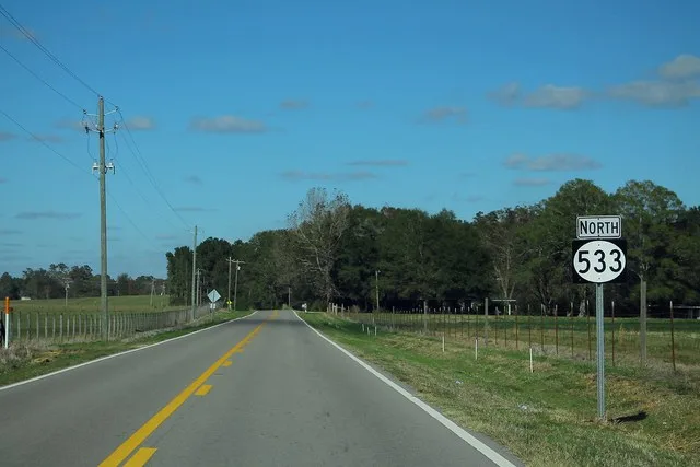 MS533 North Sign - South of Soso