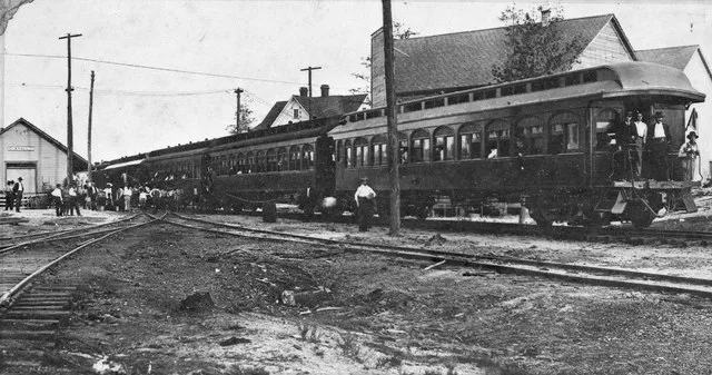 Mississippi Central Railroad Passenger Train, Sumrall, Mississippi.